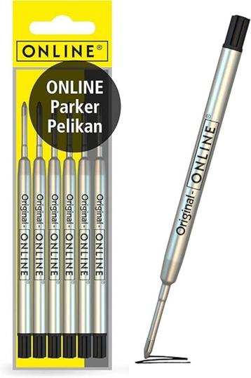 Lot de 6 recharges pour stylos à bille Parker LIVRAISON RAPI, Envoi, Neuf, Autres types, Parker