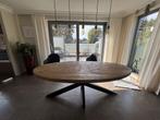 Mooie ovale mahonie tafel, Huis en Inrichting, Ophalen, 100 tot 150 cm, 200 cm of meer, Mahonie