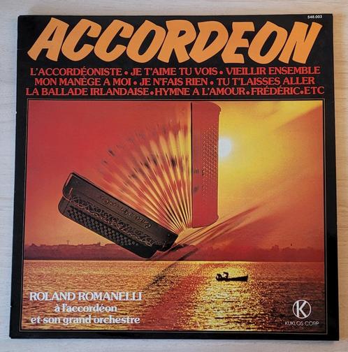 LP Roland Romanelli à l'accordéon, son grand orchestre, Cd's en Dvd's, Vinyl | Overige Vinyl, Gebruikt, Ophalen of Verzenden
