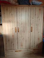 Penderie 3 portes + Commode 3 tiroirs, Maison & Meubles, Enlèvement, Utilisé, Pin, Avec tiroir(s)