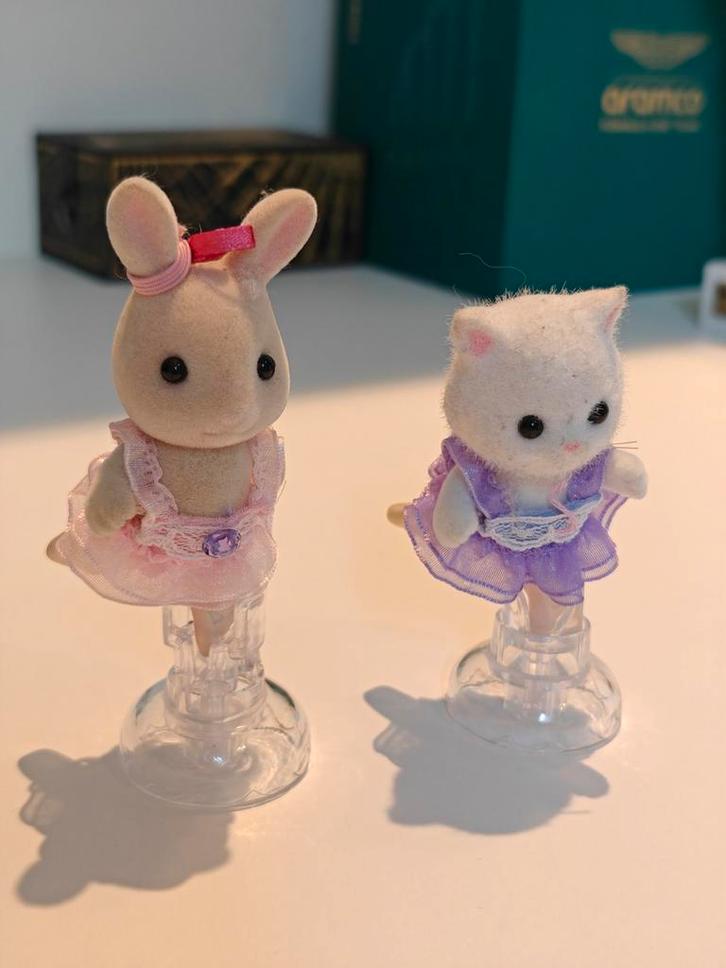 Sylvanian families Ballerina vriendinnen (set 5257), Verzamelen, Poppetjes en Figuurtjes, Zo goed als nieuw, Ophalen