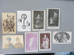 8 cartes postales originales, photos, clowns de cirque, anné, Autres thèmes, Non affranchie, Envoi, Avant 1920