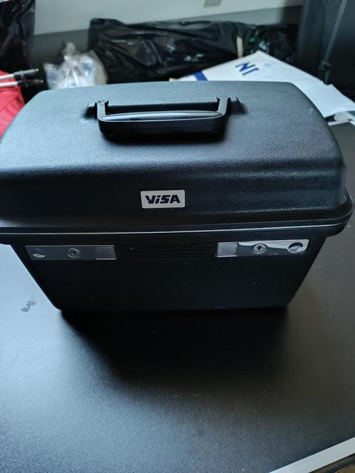 Beauty case VISA, Handtassen en Accessoires, Beautycases, Zo goed als nieuw, Hardcase, Zwart, Met spiegeltje(s), Ophalen of Verzenden