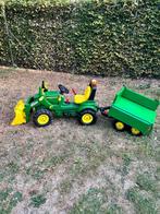 Trolly prolly john Deere tractor met kar, Comme neuf, Véhicule à pédales, Enlèvement
