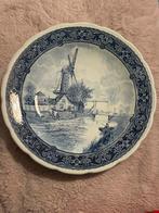 Delfts Boch for Royal Sphinx wandbord – molen op rivier, 30, Antiek en Kunst, Ophalen