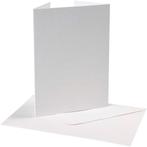 Parelmoer wit dubbele kaart & envelop 10 sets, Verzenden, Nieuw