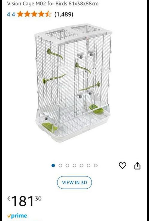 €150 Vision Cage M02 for Birds 61x38x88cm + 3X kanarie, Dieren en Toebehoren, Vogels | Hokken en Kooien, Zo goed als nieuw, Vogelkooi