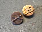 WWII US set infantry/us collar disks, Ophalen