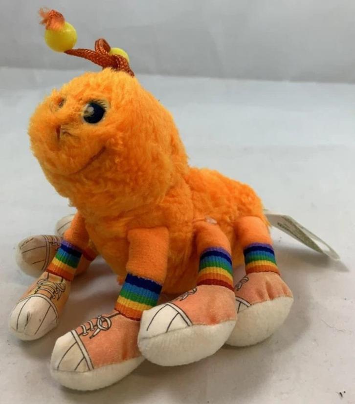 Lots-a-Lots-a-Leggggggs rups Commonwealth 1984 vintage 80s, Kinderen en Baby's, Speelgoed | Knuffels en Pluche, Zo goed als nieuw