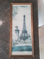 Vintage kader Paris Tour Eiffel, Port Alexandre III, Ophalen of Verzenden