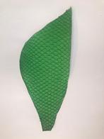 exotisch leder vissenleder tilapia leer groen, Verzenden, Leer of Kunstleer, Nieuw, Minder dan 30 cm