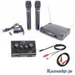 Complete karaoke mixer set met 2 draadloze UHF microfoons, Audio, Tv en Foto, Ophalen of Verzenden, Nieuw, Microfoon(s)