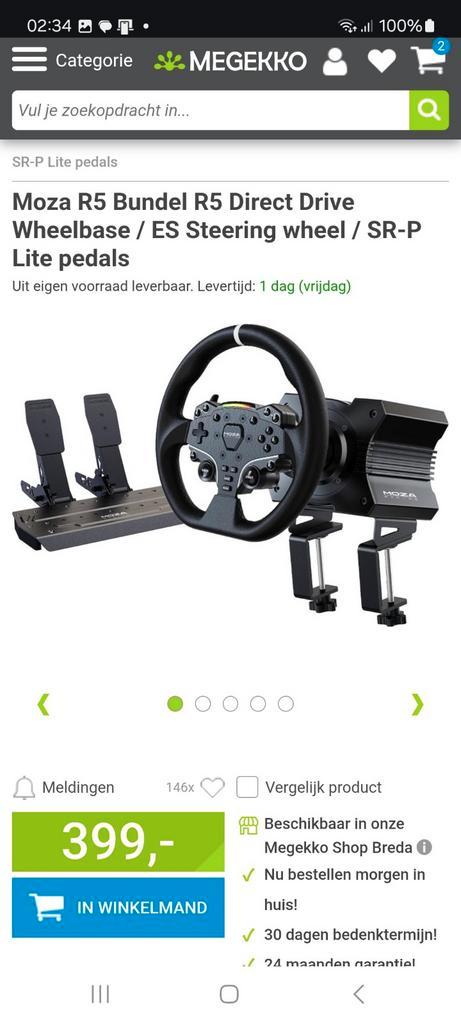 Race set moza r5 + playseat challenge, Games en Spelcomputers, Spelcomputers | Xbox | Accessoires, Ophalen