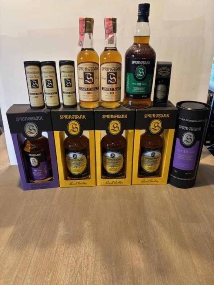 SPRINGBANK set van12 flessen, Verzamelen, Wijnen, Nieuw, Ophalen of Verzenden