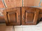 Eiken deurtjes met slot, Ophalen, Gebruikt, Minder dan 80 cm, Overige typen