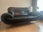 Sofa noir, 150 à 200 cm, Deux personnes, Cuir, Classique