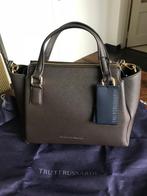 NIEUWE LEREN TAS HANDTAS Schoudertas TRUSSARDI kleur BRUIN, Ophalen of Verzenden, Nieuw, Bruin, Handtas