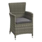 Trentino Wicker stoelen met grijze kussens, Tuin en Terras, Tuinstoelen, Ophalen, Gebruikt, Wicker