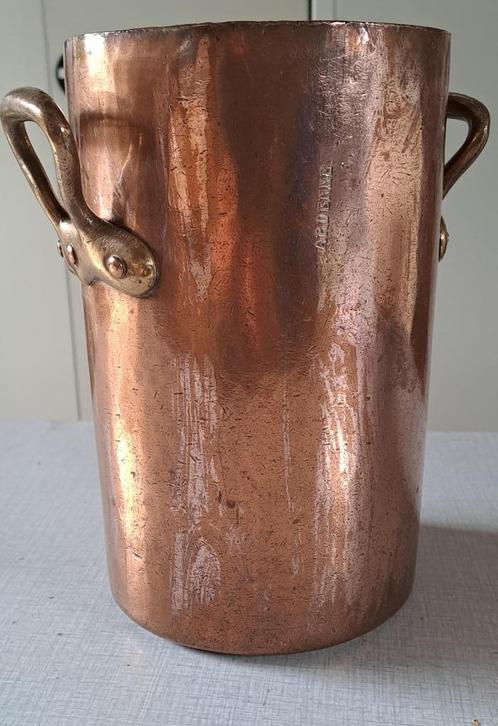 Grand pot en cuivre gravé E.DEHILLERIN, Antiek en Kunst, Antiek | Brons en Koper, Koper, Ophalen of Verzenden