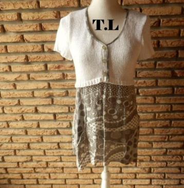(30) -robe femme t.40 beige beschikbaar voor biedingen