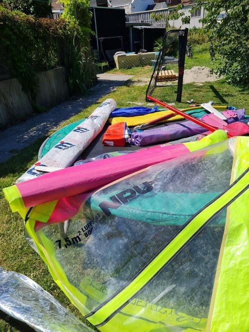 Surfplanken 2 stuks, Watersport en Boten, Windsurfen, Gebruikt, Complete set, 300 cm of meer, Met vin(nen), 5 tot 7 m², Ophalen