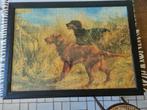 Ingekaderde puzzel Ierse & Gordon setter, Ophalen of Verzenden, Zo goed als nieuw
