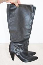 Magnifiques bottes en cuir Via Uno s20 (taille 40) €35, -, Comme neuf, Bottes hautes, Via Uno, Noir