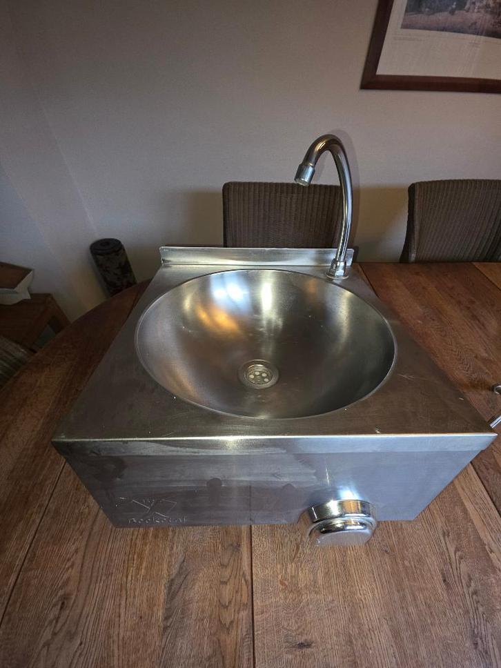 RVS kniewastafel – warm/koud – horeca, Zakelijke goederen, Horeca | Keukenapparatuur, Wassen en Drogen, Gebruikt, Ophalen