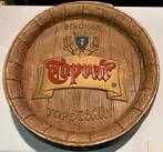 Topvar bierreclame tondeksel, Verzamelen, Ophalen of Verzenden, Gebruikt