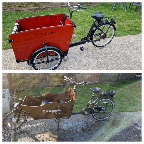Elektrische bakfietsen babboe en cangoo, Fietsen en Brommers, Fietsen | Bakfietsen, Zo goed als nieuw, Ophalen