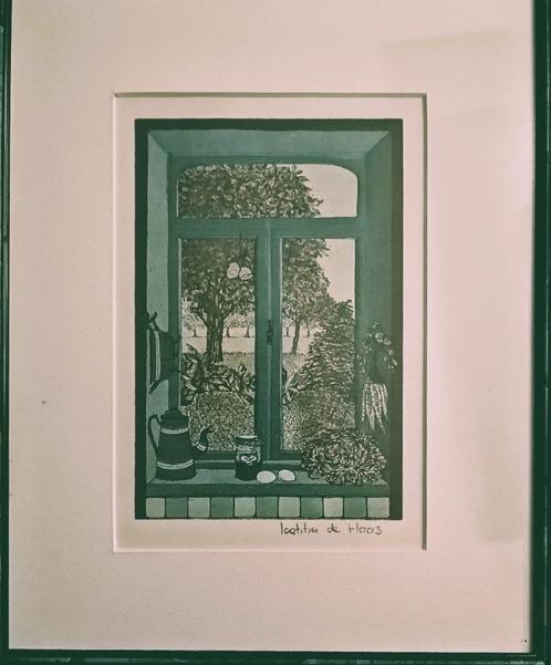 Laetitia de Haas – 3 prenten – ingekaderd - gesigneerd, Antiek en Kunst, Kunst | Etsen en Gravures, Ophalen of Verzenden
