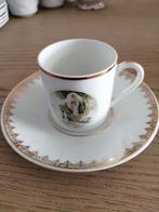 'NIEUW" LIMOGES" fijn porcelein tasje + onderbordje' LOURDES, Enlèvement ou Envoi