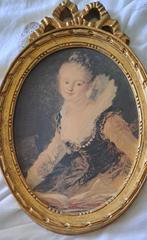 portret van een jonge vrouw in mooie ovale lijst, Enlèvement