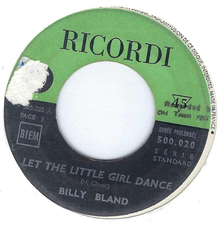 Billy Bland – Let The Little Girl Dance, Cd's en Dvd's, Vinyl Singles, Gebruikt, Single, R&B en Soul, 7 inch, Ophalen of Verzenden