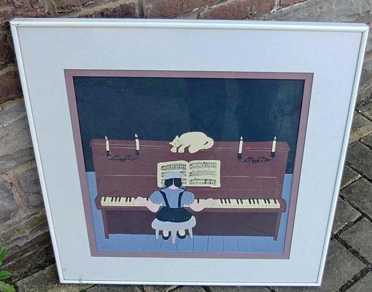 lithographie signe mireille bastin, Antiek en Kunst, Kunst | Litho's en Zeefdrukken, Ophalen of Verzenden