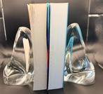 Serre-livres en cristal Daum Nancy France - signés 2,9kg, Enlèvement ou Envoi