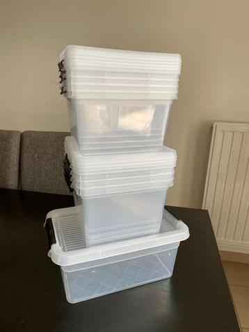 9 Opbergboxen NIEUW beschikbaar voor biedingen