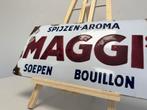 MAGGI’s emaille reclamebord, Verzamelen, Ophalen of Verzenden, Gebruikt, Reclamebord