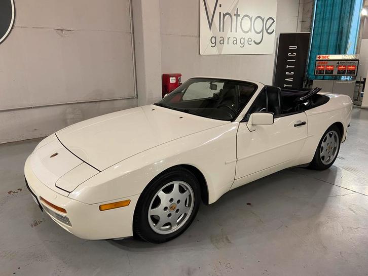 Porsche 944 S2 Cabrio 1991, Auto's, Porsche, Bedrijf, Te koop, Benzine, Cabriolet, 2 deurs, Handgeschakeld, Wit, Zwart, Leder