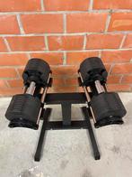 NIEUW! Adjustable dumbbell set 2 x 32kg + rek €475, Sport en Fitness, Fitnessmaterialen, Ophalen, Nieuw, Dumbbell