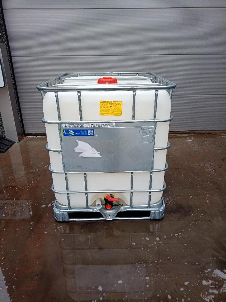 1000 liter IBC containers te koop, Tuin en Terras, Regentonnen, Zo goed als nieuw, Metaal, 150 liter of meer, Met kraantje, Ophalen