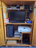 Computermeubel, Huis en Inrichting, Kasten | Computermeubels, Ophalen, Gebruikt, 70 tot 120 cm, 120 tot 170 cm