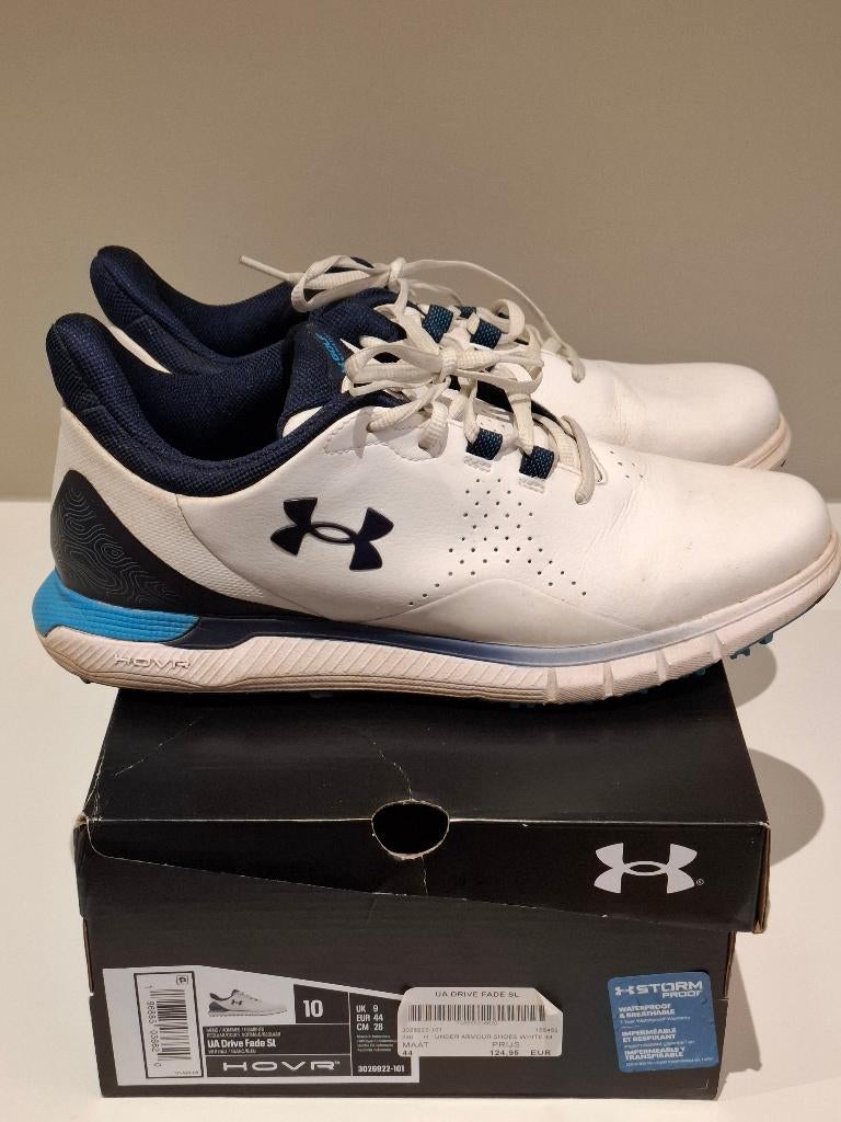 GOLF Under Armour chaussures hommes EUR44/UK9, Kleding | Heren, Schoenen, Zo goed als nieuw, Sportschoenen, Wit, Ophalen