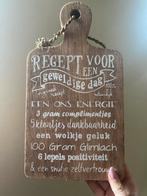 Bordje met tekst / decoratie, Huis en Inrichting, Woonaccessoires | Tekstborden en Spreuken, Ophalen of Verzenden, Nieuw