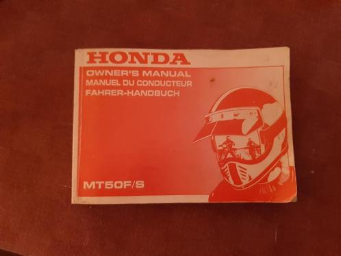 Handboek voor Honda MT50F/S editie 1989, Fietsen en Brommers, Brommeronderdelen | Algemeen, Gebruikt, Overige typen, Ophalen