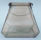 Antiek gefumeerd glazen windlicht, Antiek en Kunst, Ophalen of Verzenden