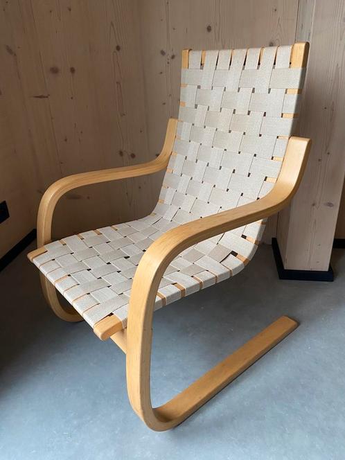 Fauteuil 406 - Alvar Aalto - Artek - jaren 70, Huis en Inrichting, Fauteuils, Gebruikt, Ophalen