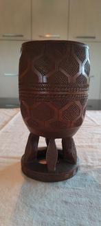 Coupe à vin de palme africaine en bois sur pied, Antiquités & Art, Enlèvement