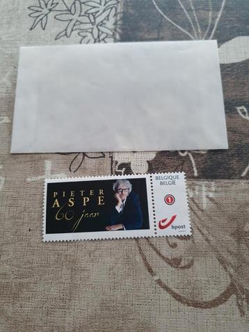 Postzegel pieter aspe 60 jaar, Enlèvement ou Envoi