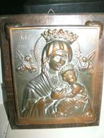 belle icône d'église en bronze 19 x 16 cm, Enlèvement ou Envoi